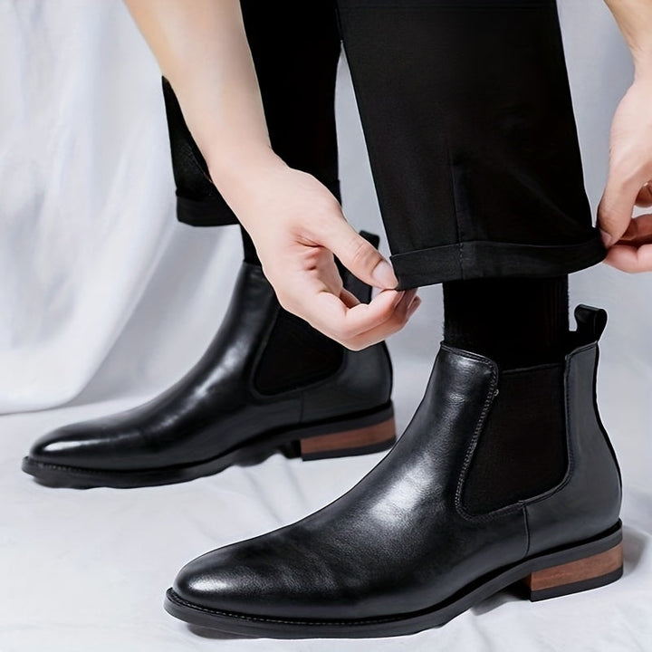 Sigvard | Herren Stiefeletten Chelsea Boots Schwarz - Black - Image 8