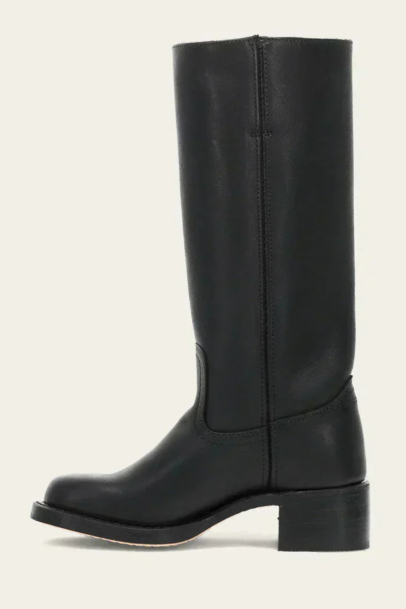 Solvara | Damen Kniehohe Stiefel Westernstil - Dark Brown - Image 14