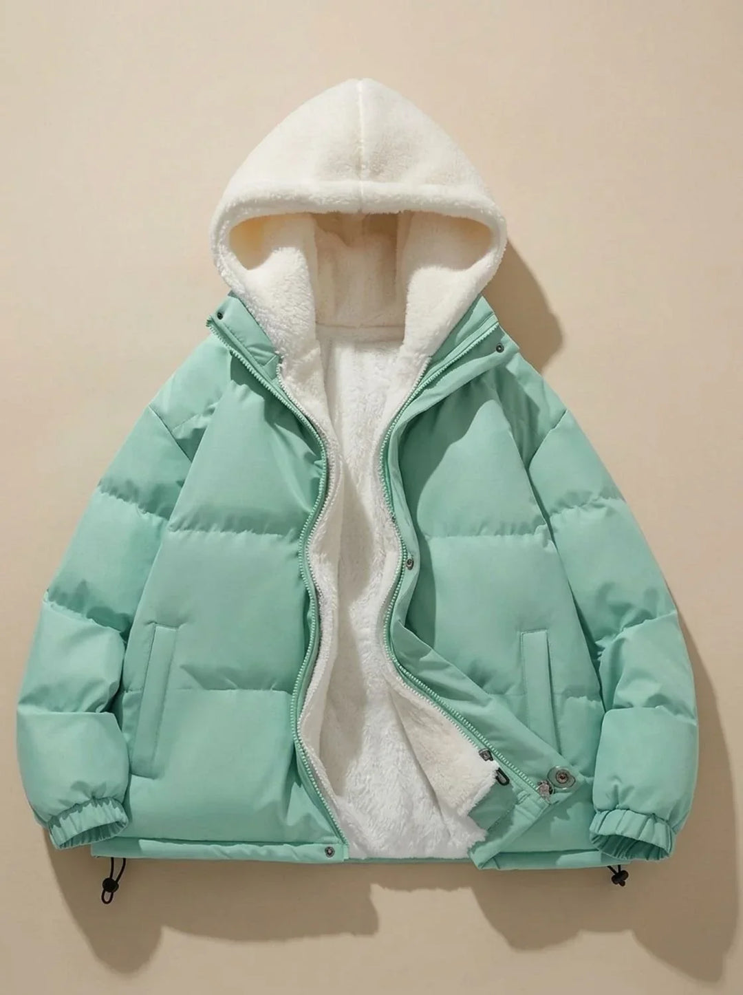 Solveika | Damen Winterjacke Gesteppt mit Kapuze - Black - Image 11