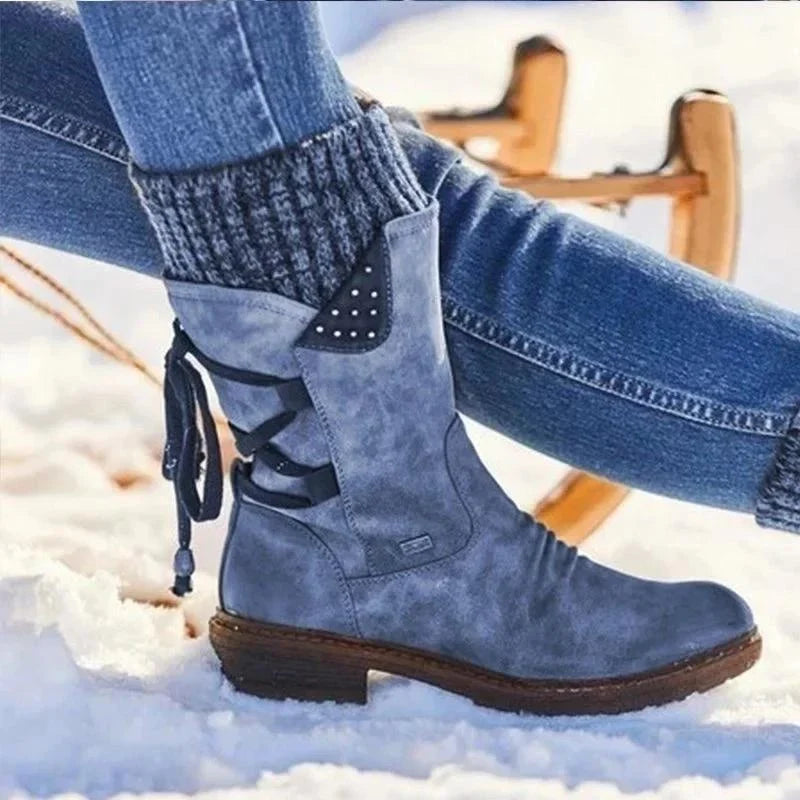 Solveike | Damen Winterstiefel mit Strickschaft - Image 1