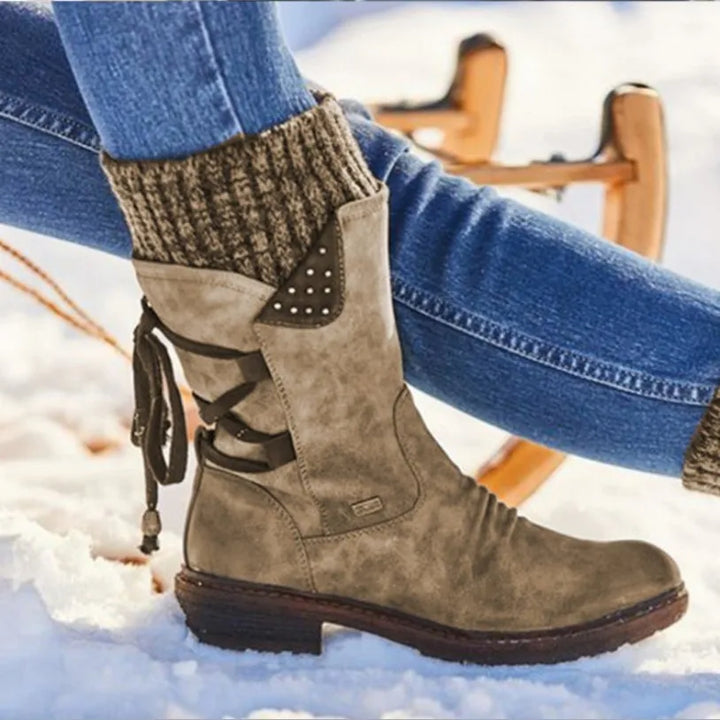 Solveike | Damen Winterstiefel mit Strickschaft - Image 3