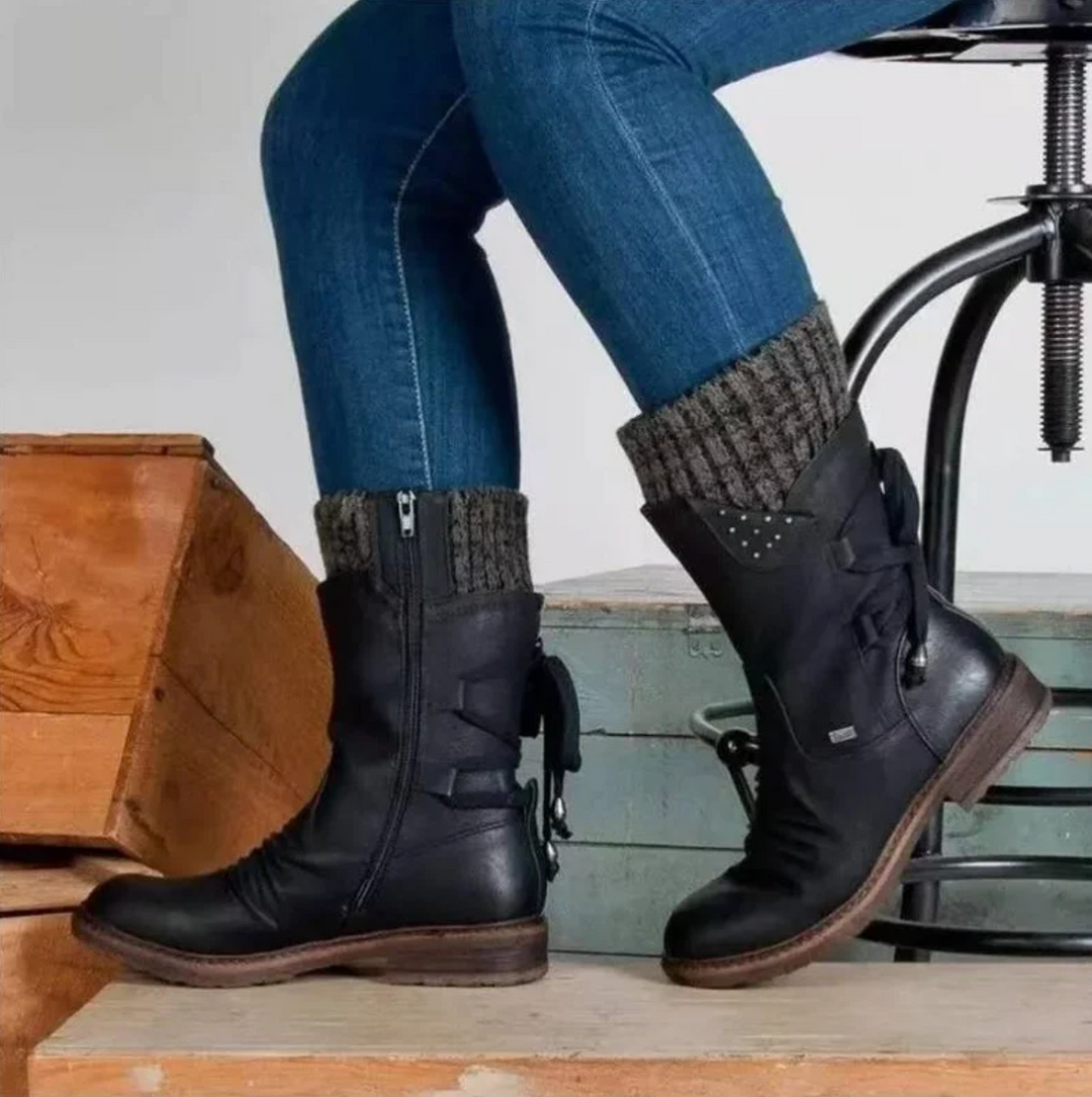 Solveike | Damen Winterstiefel mit Strickschaft - Image 5