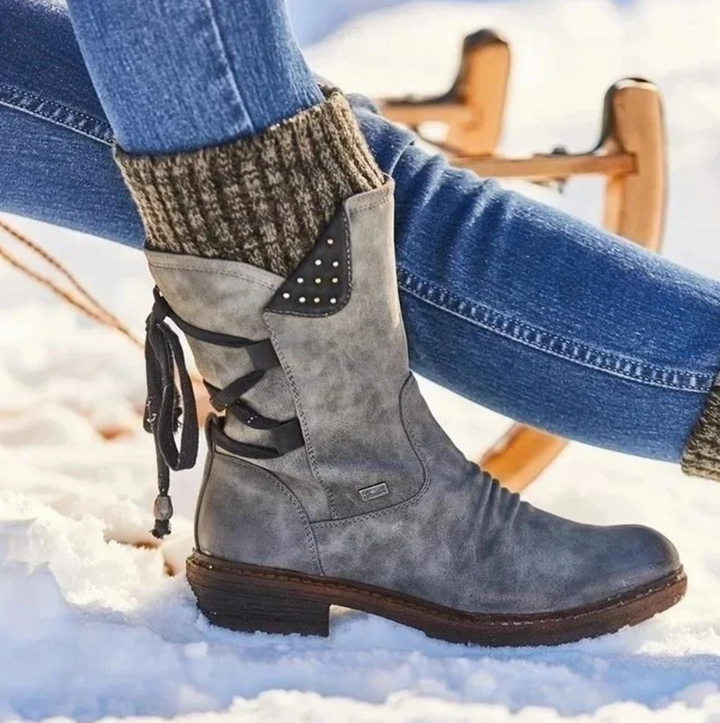Solveike | Damen Winterstiefel mit Strickschaft - Image 8