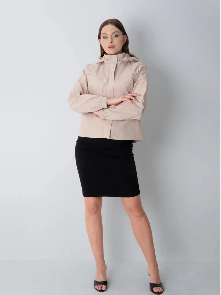 Solvika | Damen Kurze Regenjacke mit Tunnelzug - Image 3