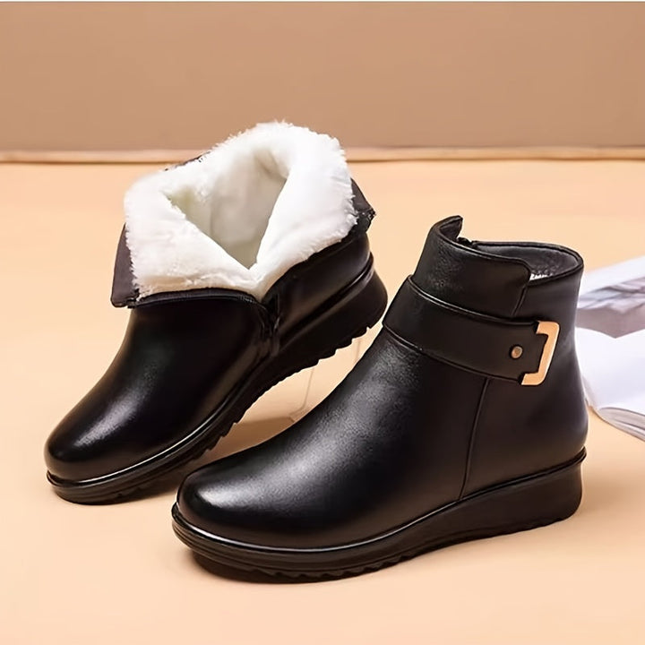 Solvind | Damen Stiefeletten Winter Warm Gefüttert - Black - Image 1