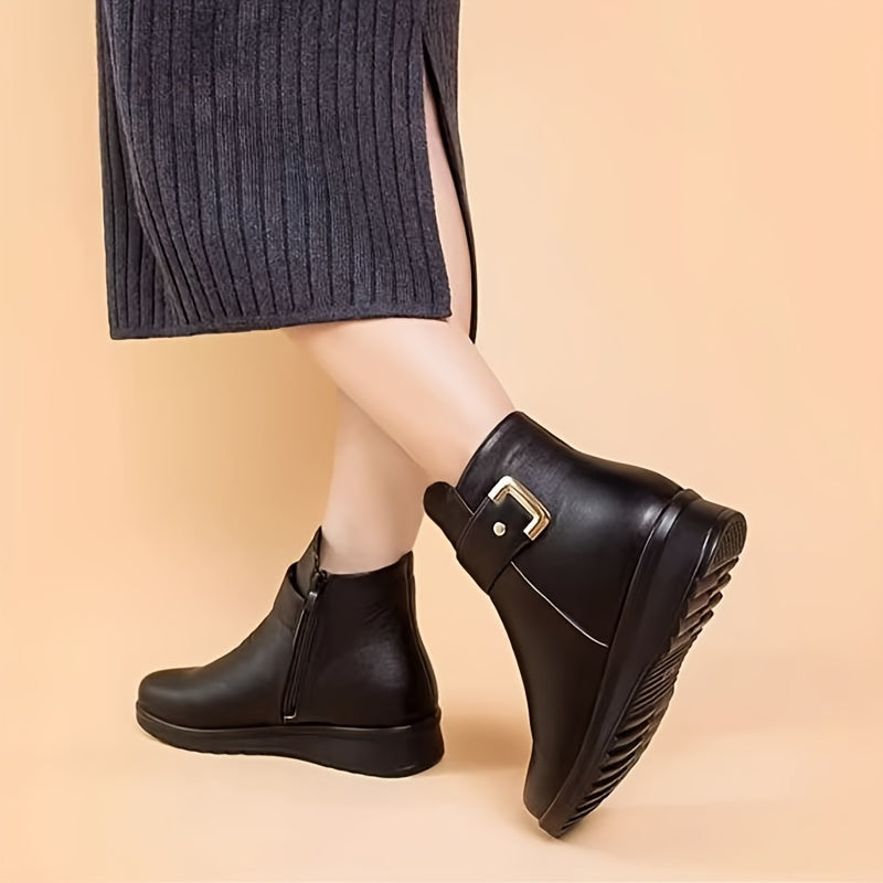Solvind | Damen Stiefeletten Winter Warm Gefüttert - Black - Image 3