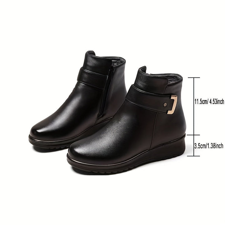 Solvind | Damen Stiefeletten Winter Warm Gefüttert - Black - Image 4