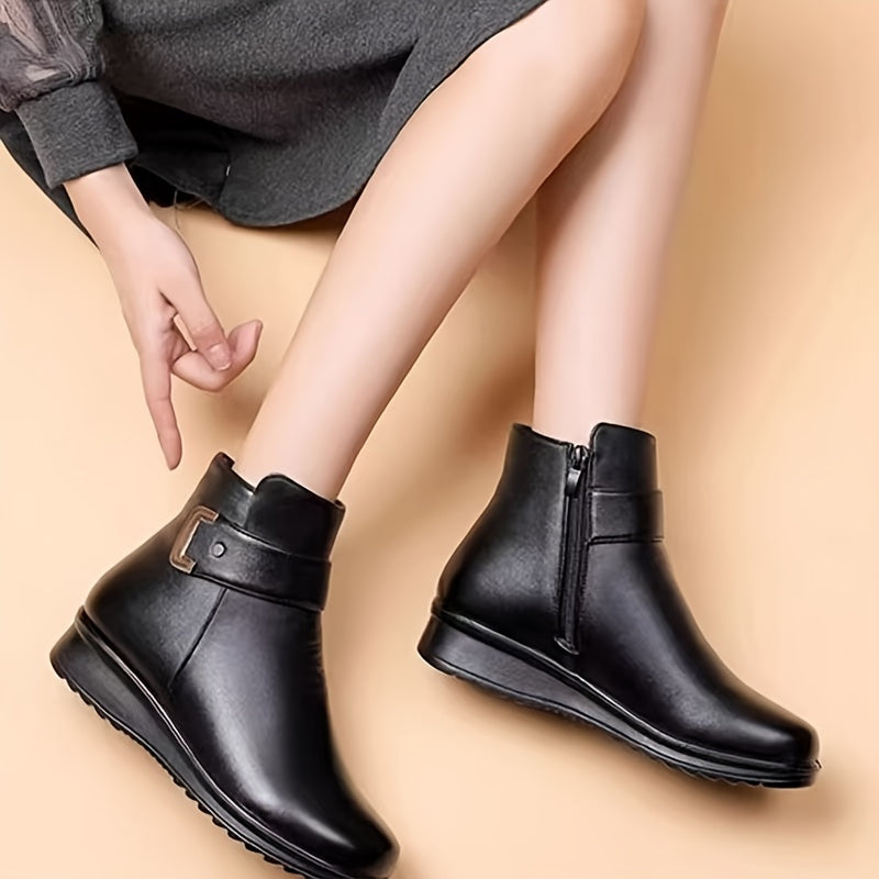 Solvind | Damen Stiefeletten Winter Warm Gefüttert - Black - Image 6