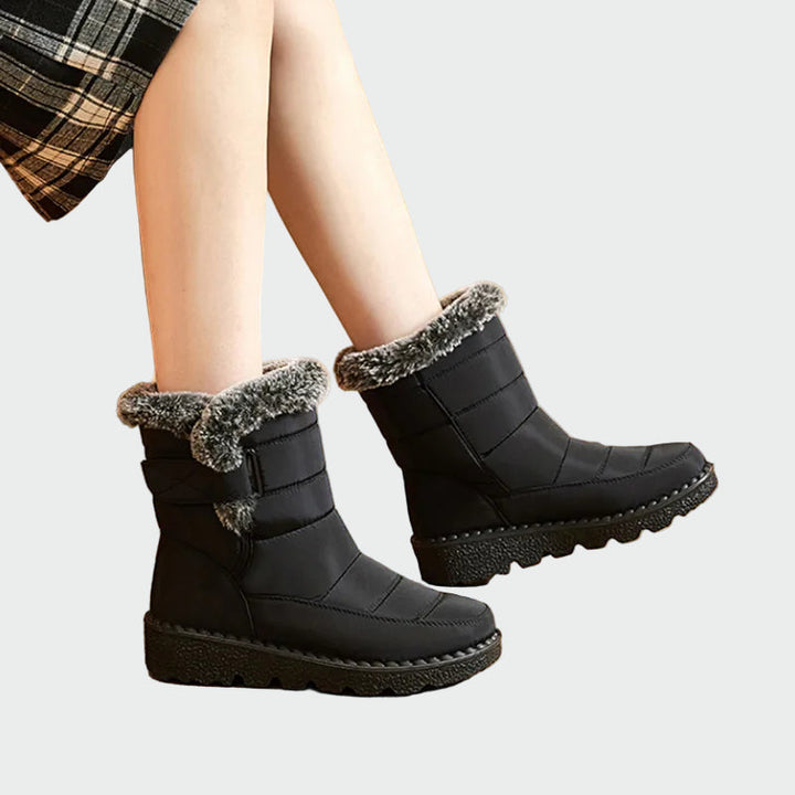 Solwynn | Damen Wasserdichte Winterschuhe Gefüttert - Navy - Image 2