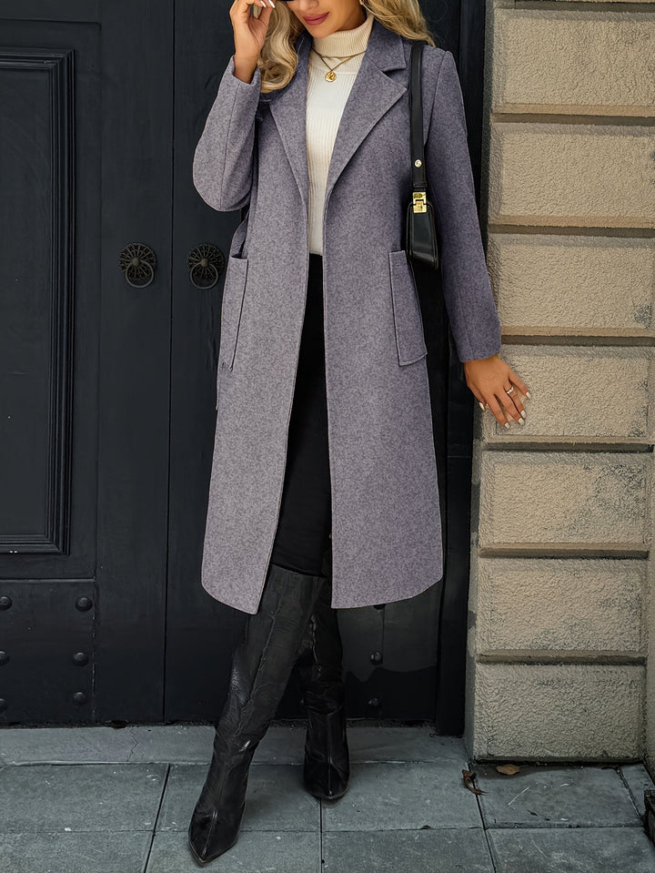Soraya | Damen Wintermantel mit Gürtel - Camel - Image 22