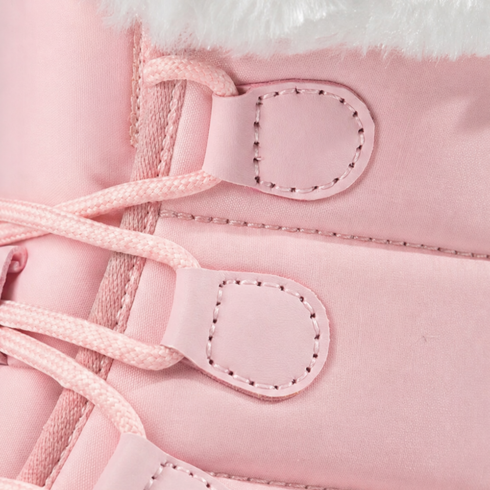 Sylveke | Damen Winterstiefel Gefüttert Schneestiefel - Light Pink - Image 9