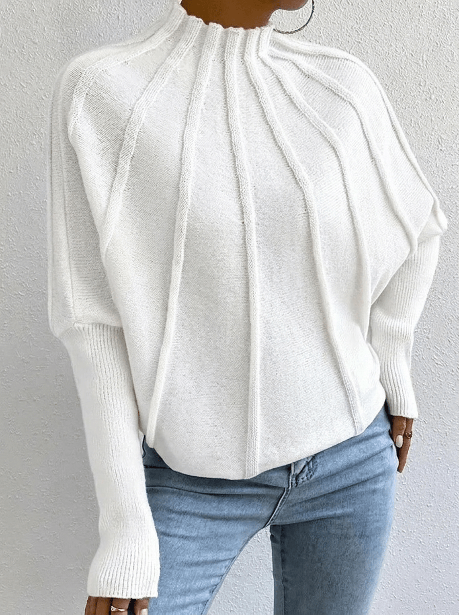 Sylvorne | Damen Strickpullover Oversize Fledermausärmel - Image 4