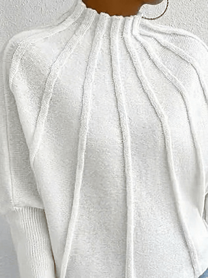 Sylvorne | Damen Strickpullover Oversize Fledermausärmel - Image 7
