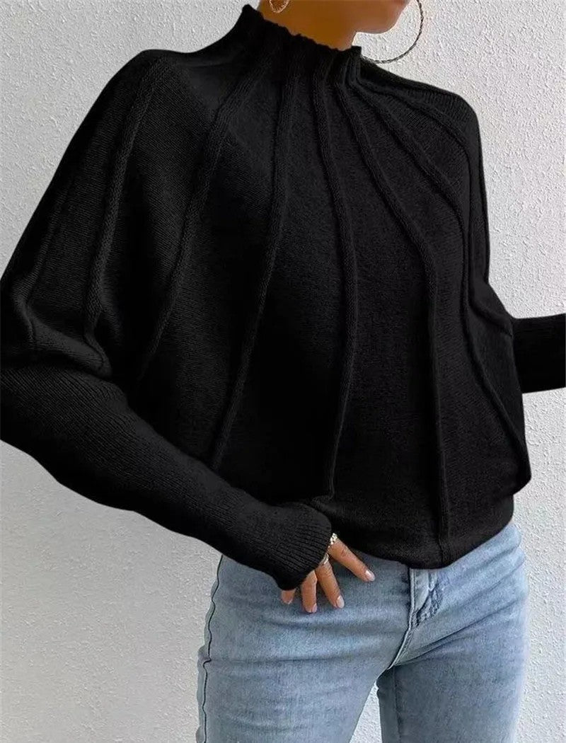 Sylvorne | Damen Strickpullover Oversize Fledermausärmel - Image 8