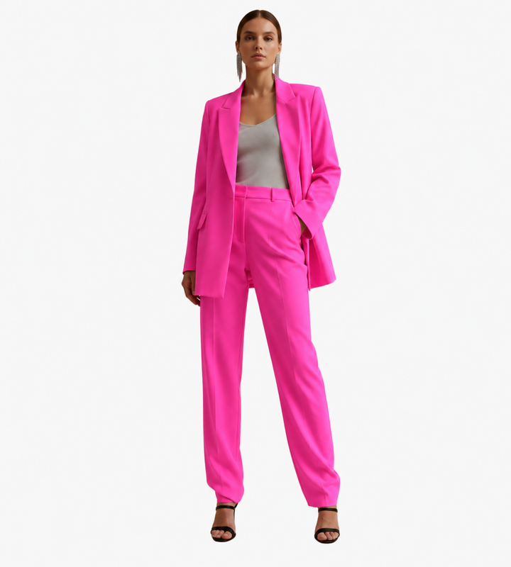 Telvindra | Damen Blazer Anzug Set mit Hose - Blue - Image 11