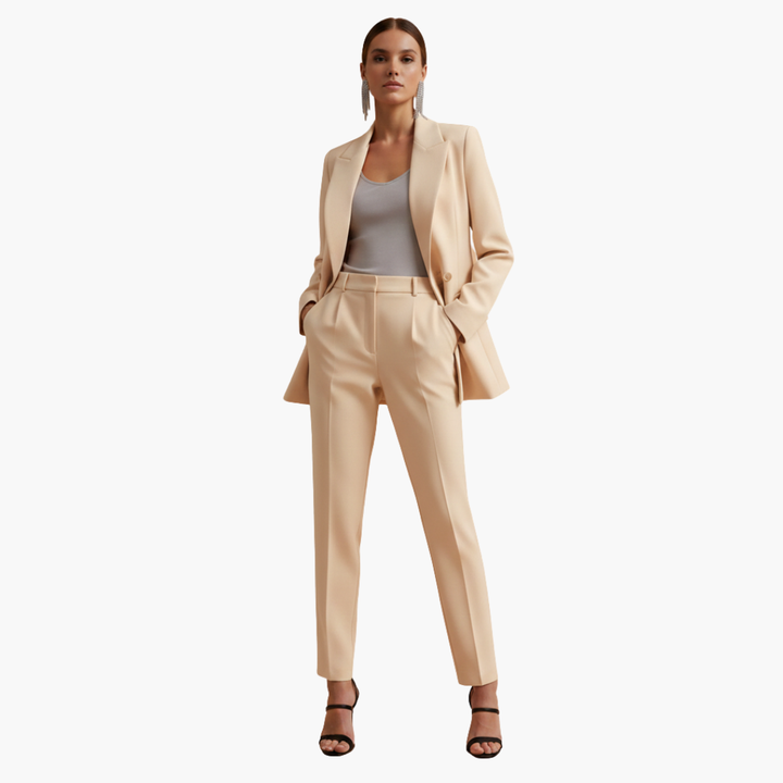 Telvindra | Damen Blazer Anzug Set mit Hose - Blue - Image 4