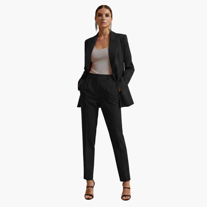 Telvindra | Damen Blazer Anzug Set mit Hose - Blue - Image 5