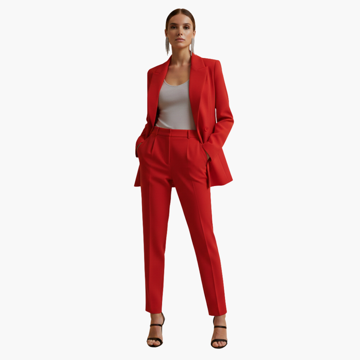 Telvindra | Damen Blazer Anzug Set mit Hose - Blue - Image 6