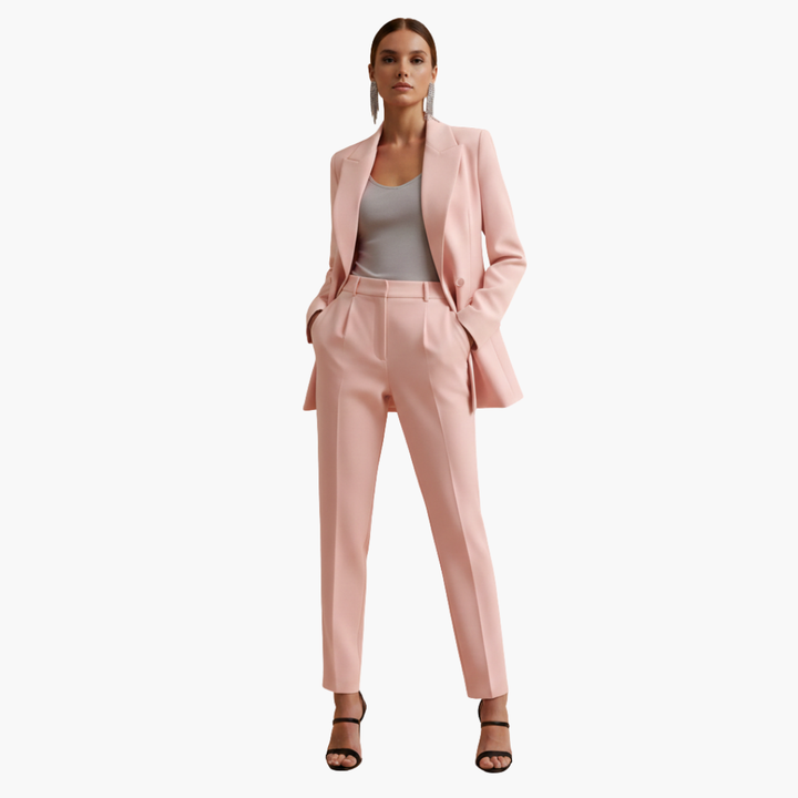Telvindra | Damen Blazer Anzug Set mit Hose - Blue - Image 8