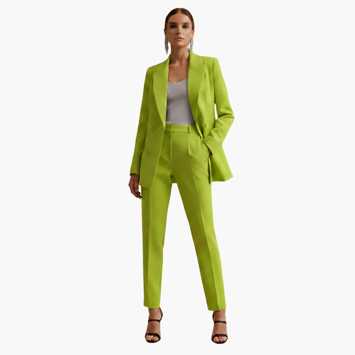 Telvindra | Damen Blazer Anzug Set mit Hose - Blue - Image 9