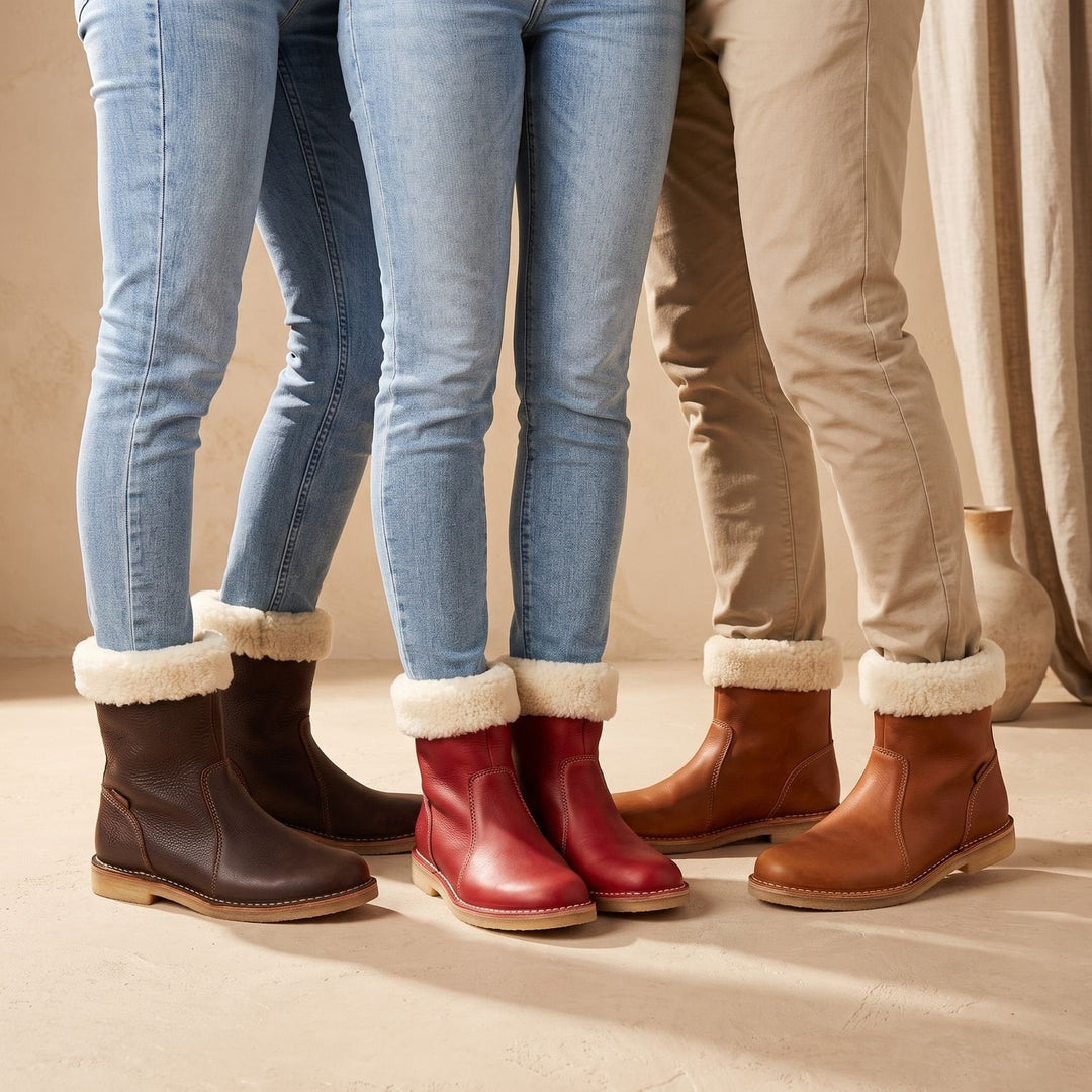 Thelvona | Damen Winterstiefel Fleecegefüttert Mid-Calf - Brown - Image 9