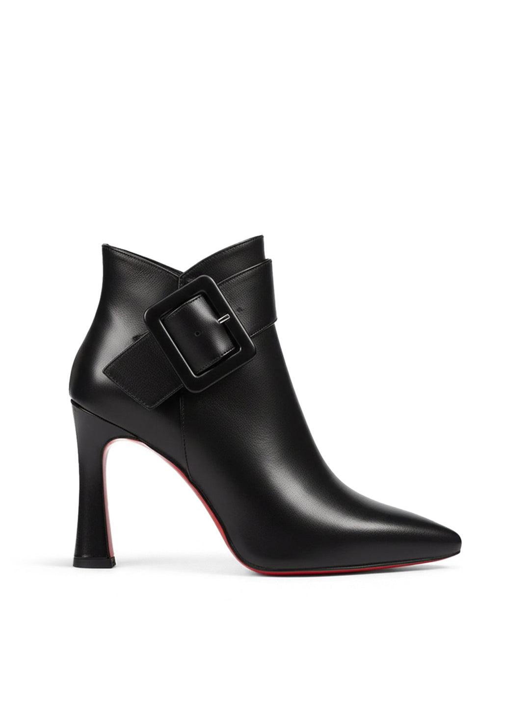 Thordis | Damen Stiefeletten mit Blockschnalle &amp; Absatz - Black - Image 1