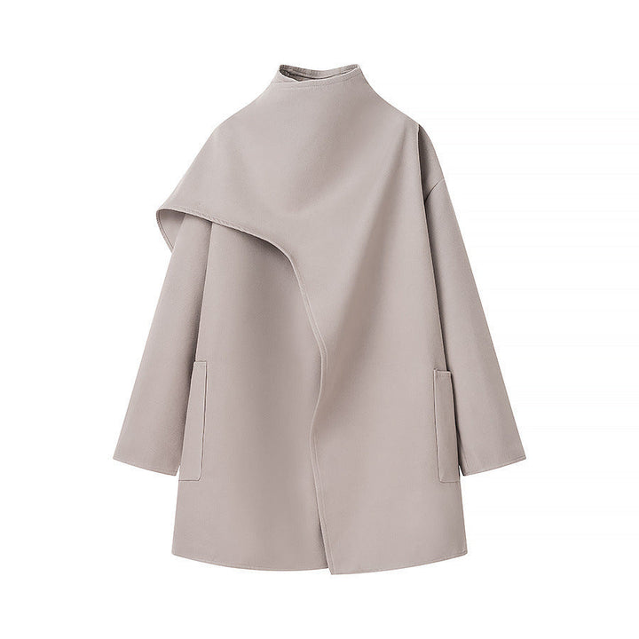 Thordis | Damen Wintermantel Cape-Kragen Oversize - Image 2