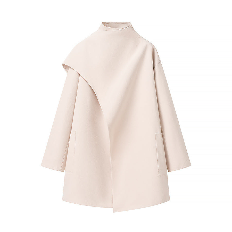 Thordis | Damen Wintermantel Cape-Kragen Oversize - Image 6