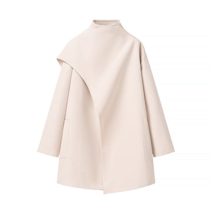 Thordis | Damen Wintermantel Cape-Kragen Oversize - Image 6