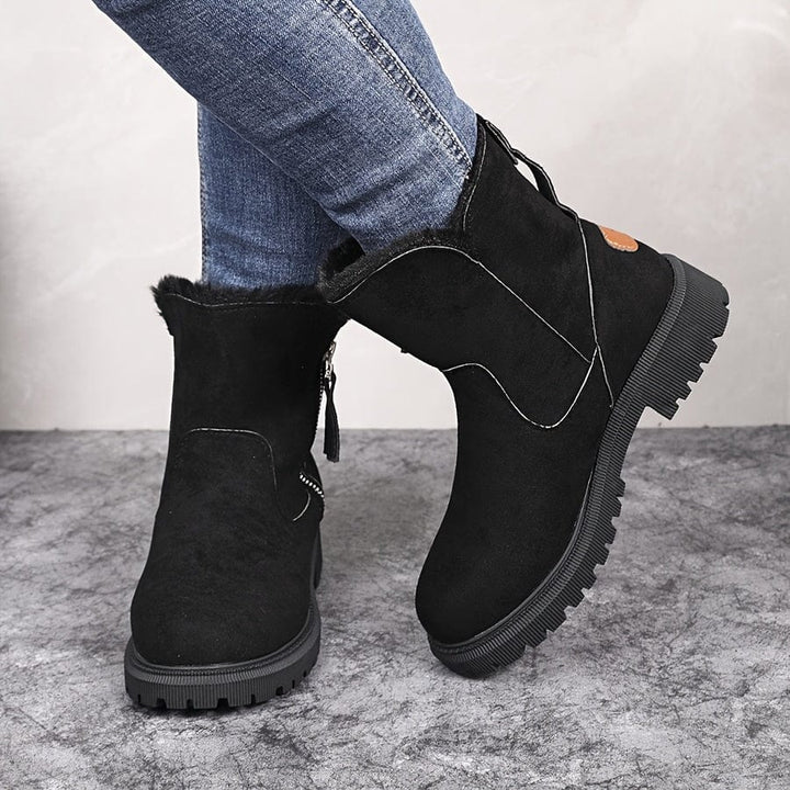 Thordwyn | Damen Gefütterte Stiefeletten Winterboots - Camel - Image 4