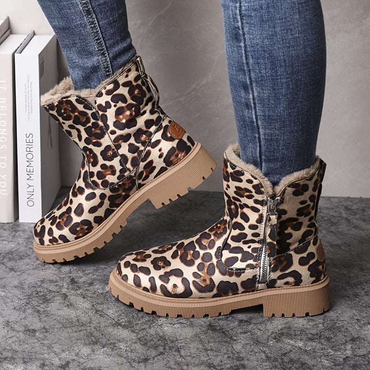 Thordwyn | Damen Gefütterte Stiefeletten Winterboots - Camel - Image 5