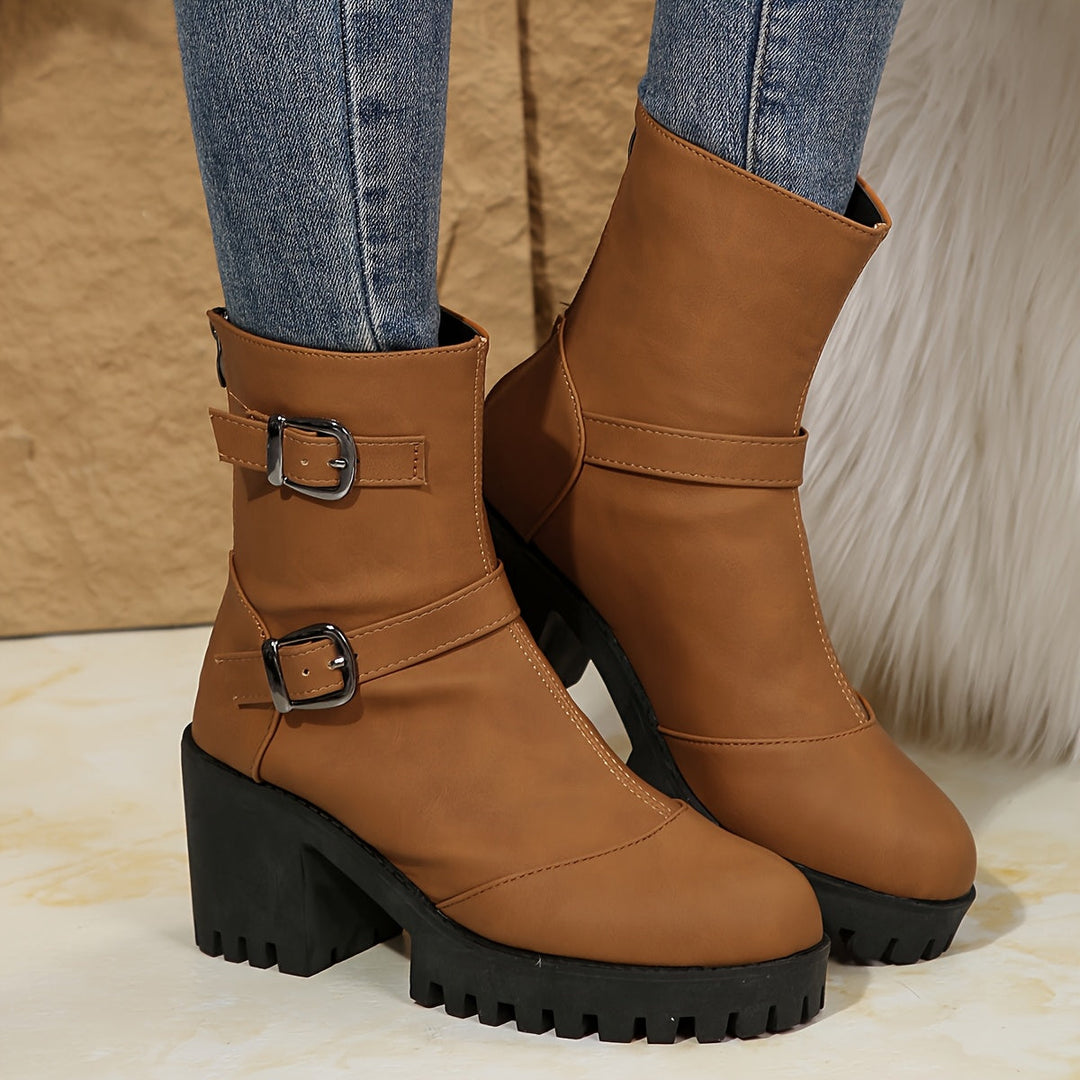 Thordwyn | Damen Stiefeletten mit Blockabsatz - Image 4