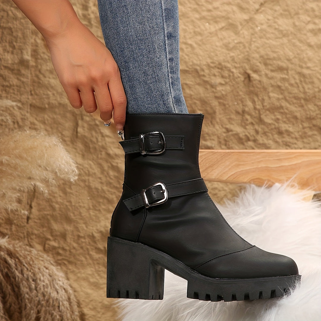 Thordwyn | Damen Stiefeletten mit Blockabsatz - Image 5