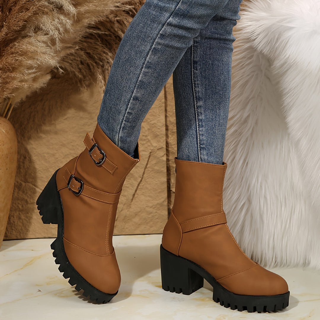 Thordwyn | Damen Stiefeletten mit Blockabsatz - Image 7