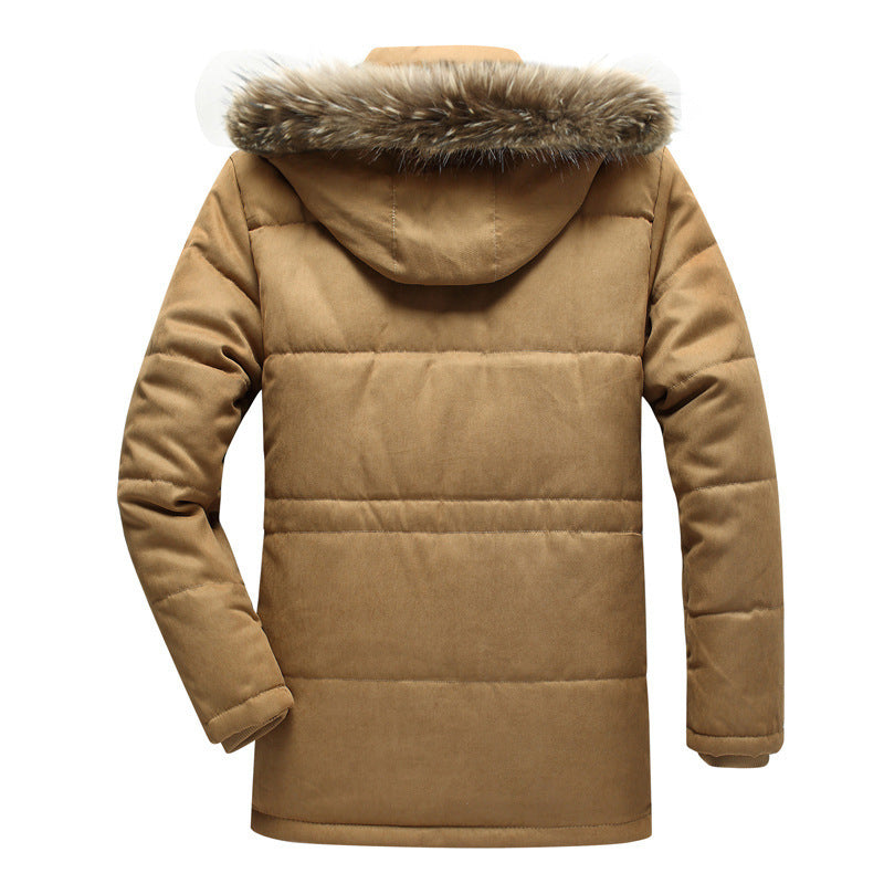 Thorveld | Herren Winterparka mit Fellkapuze - Olive Green - Image 2