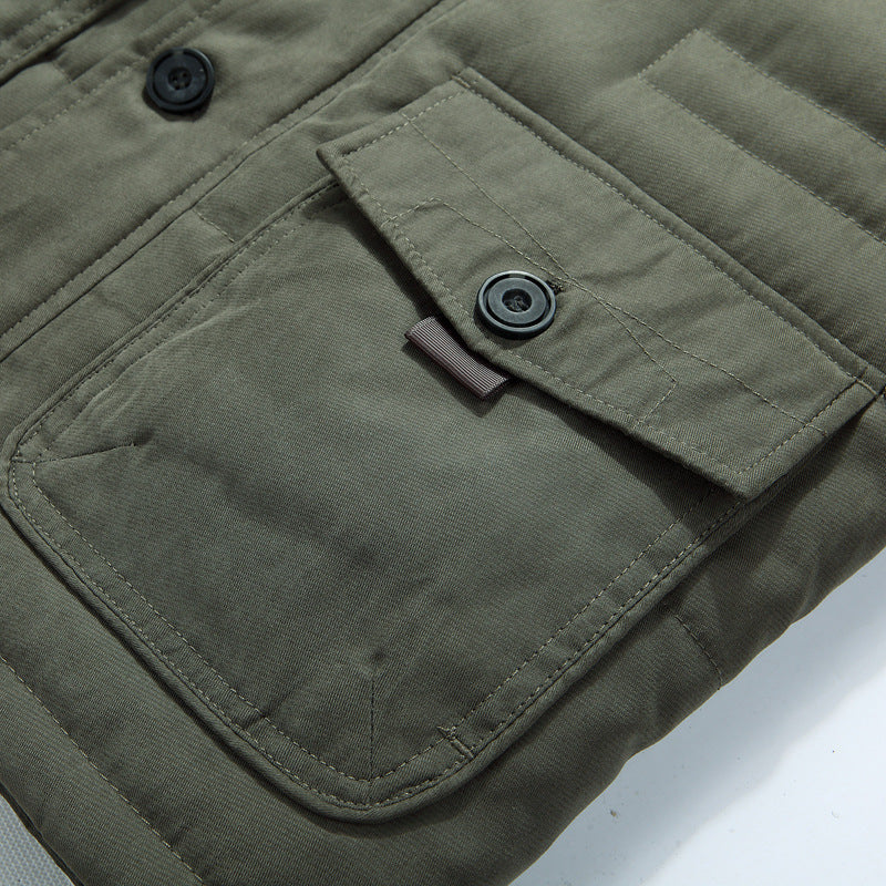 Thorveld | Herren Winterparka mit Fellkapuze - Olive Green - Image 3