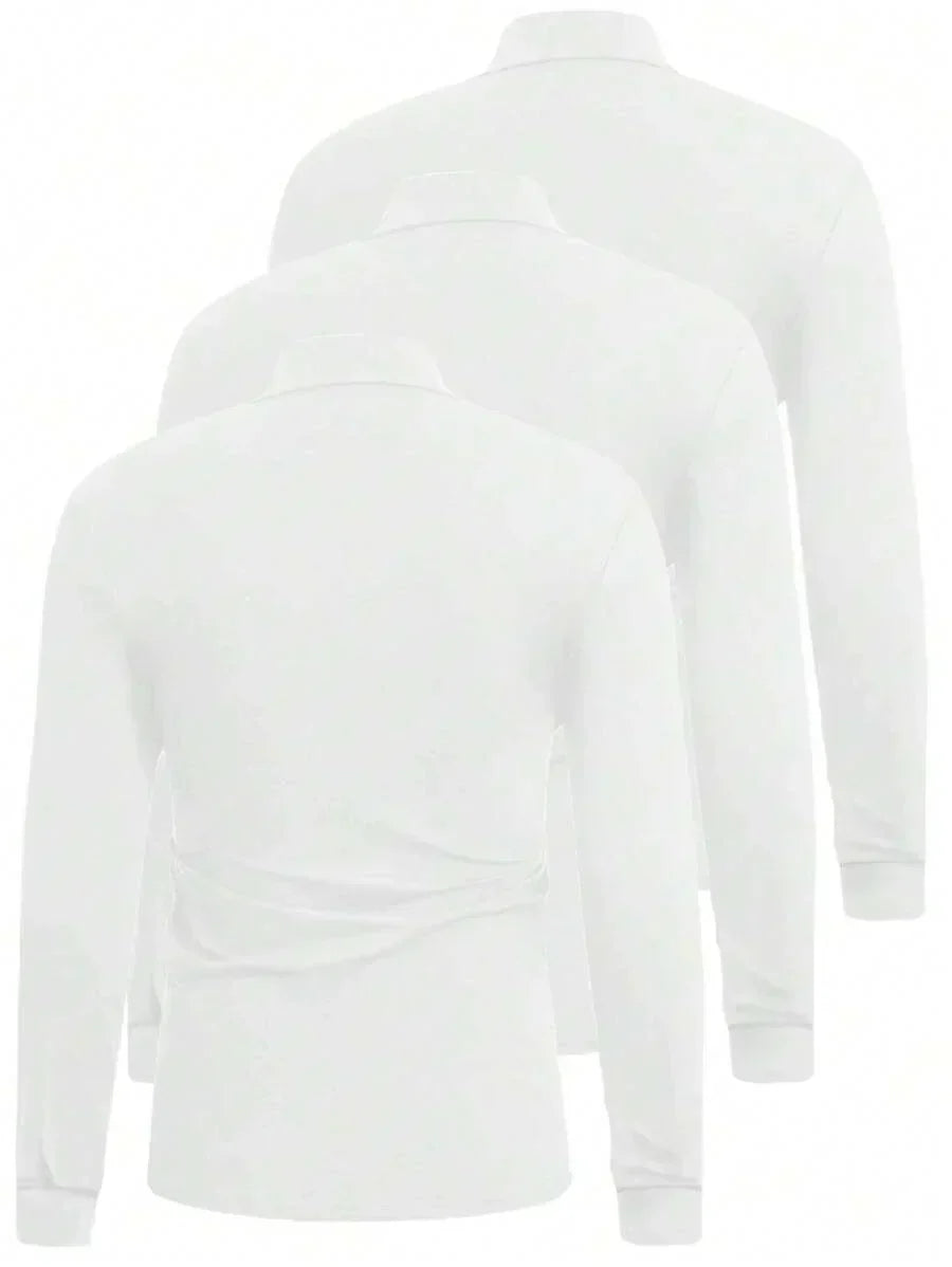 Thorven | Herren Rollkragenpullover Langarm Set - White - Image 5