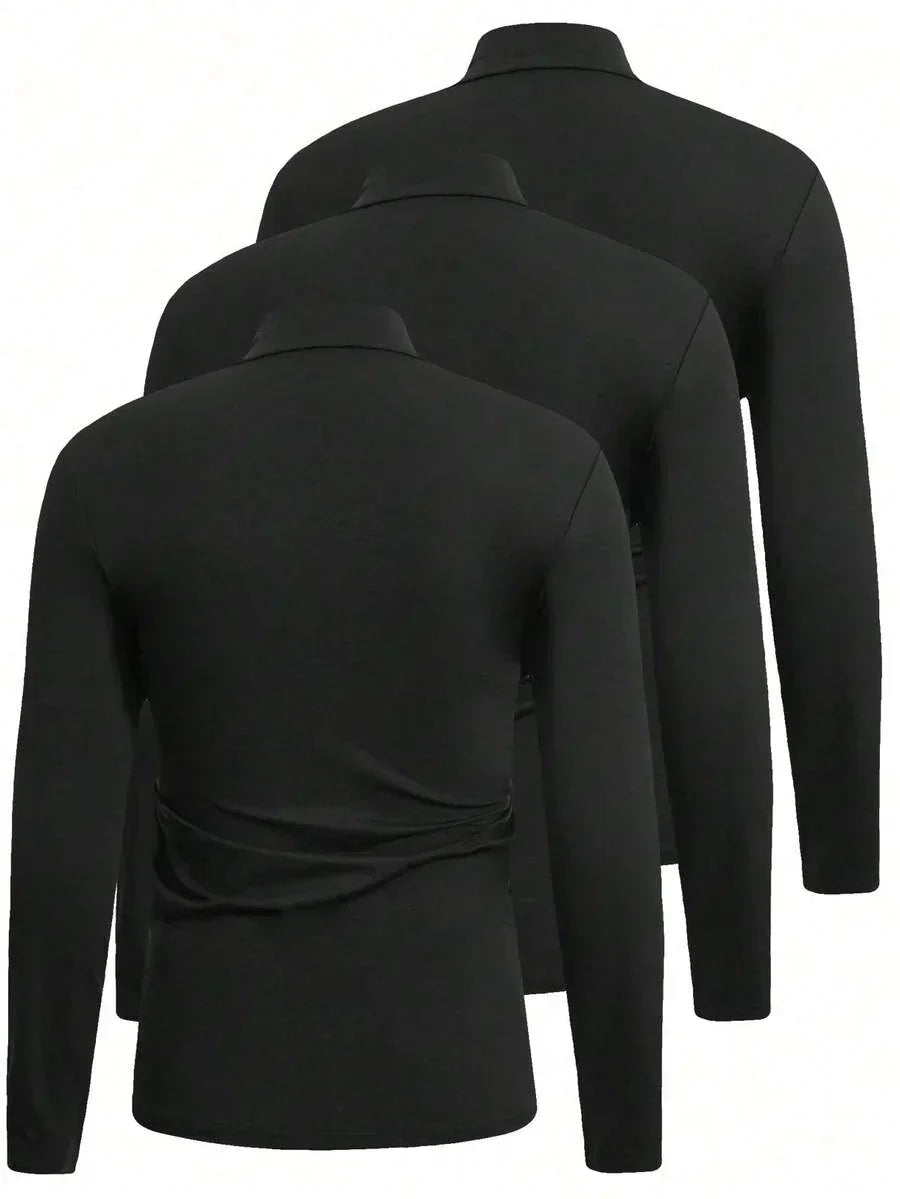 Thorven | Herren Rollkragenpullover Langarm Set - White - Image 6