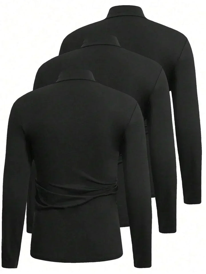 Thorven | Herren Rollkragenpullover Langarm Set - White - Image 6