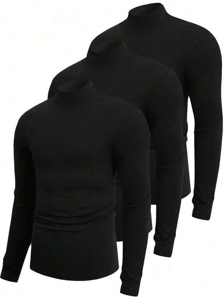 Thorven | Herren Rollkragenpullover Langarm Set - White - Image 7