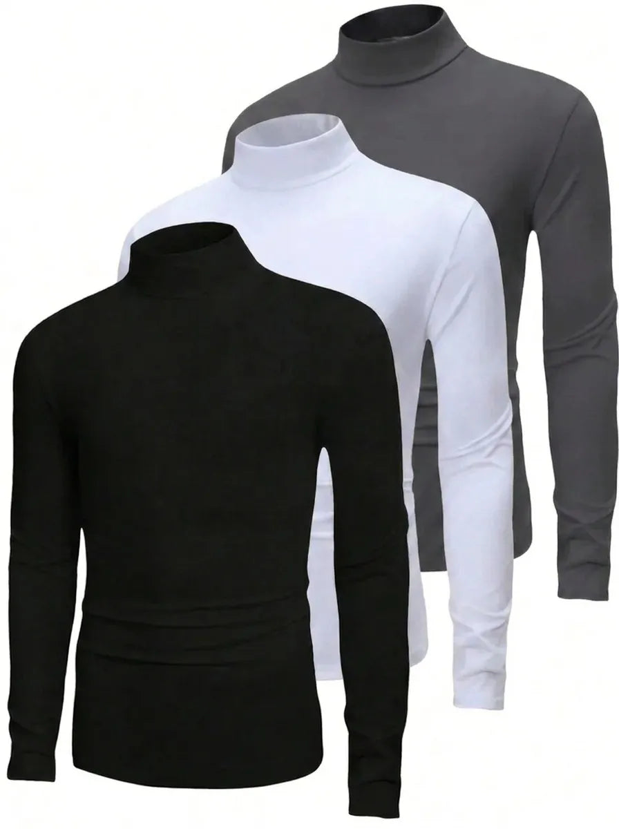 Thorven | Herren Rollkragenpullover Langarm Set - White - Image 8