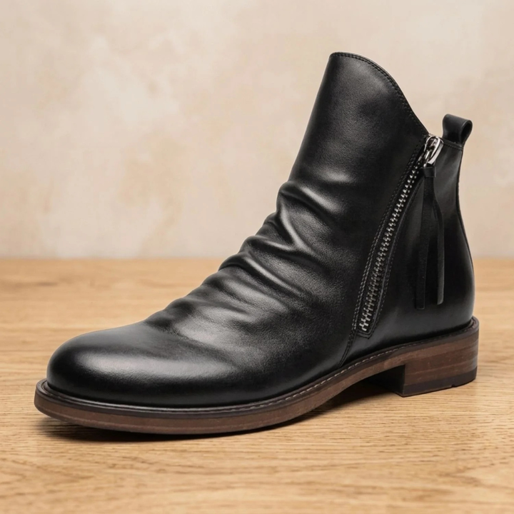 Tilvora | Damen Stiefeletten mit Seitlichem Reißverschluss - Black - Image 1