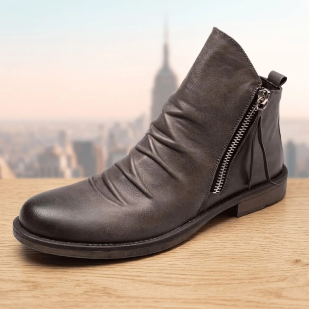 Tilvora | Damen Stiefeletten mit Seitlichem Reißverschluss - Black - Image 3
