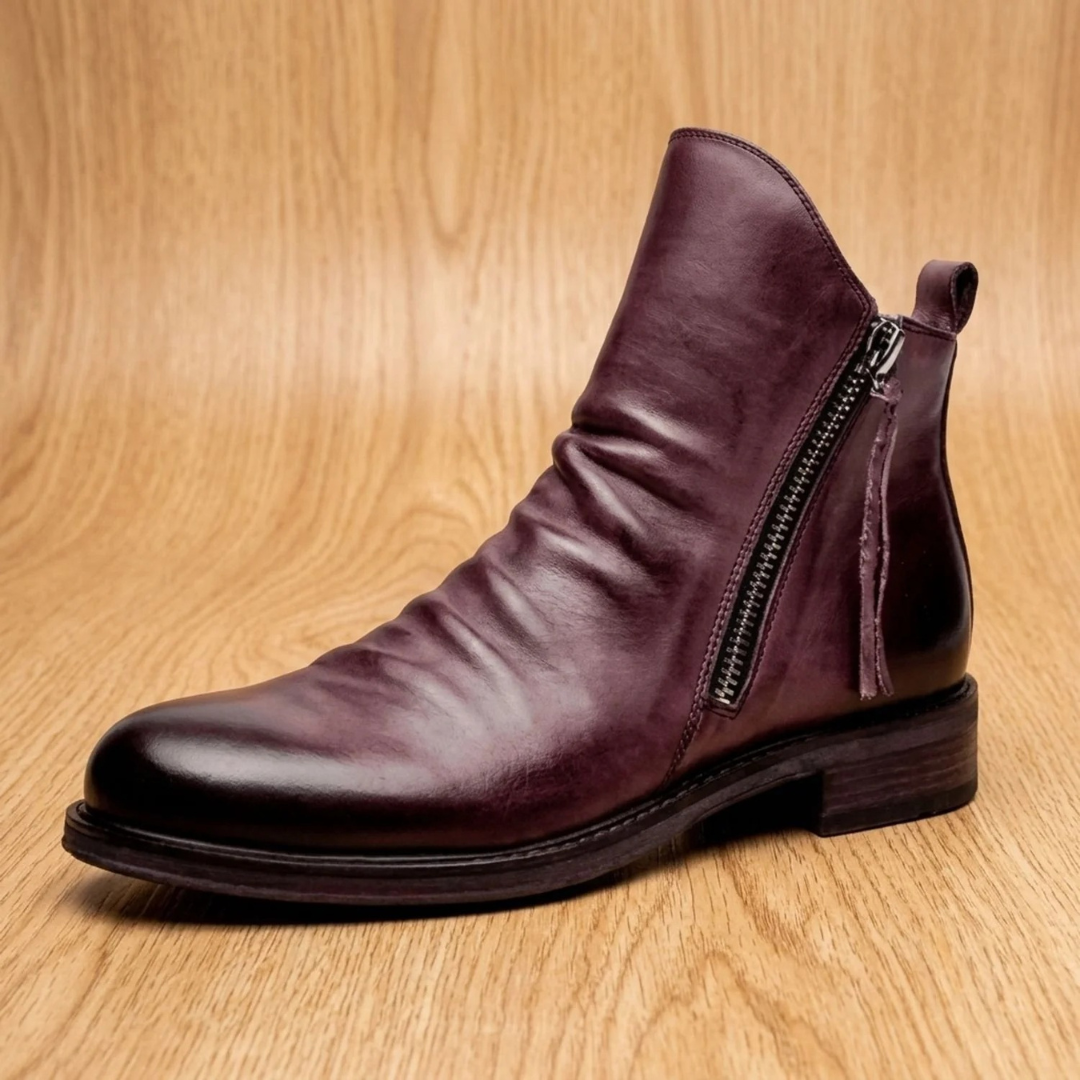 Tilvora | Damen Stiefeletten mit Seitlichem Reißverschluss - Black - Image 4