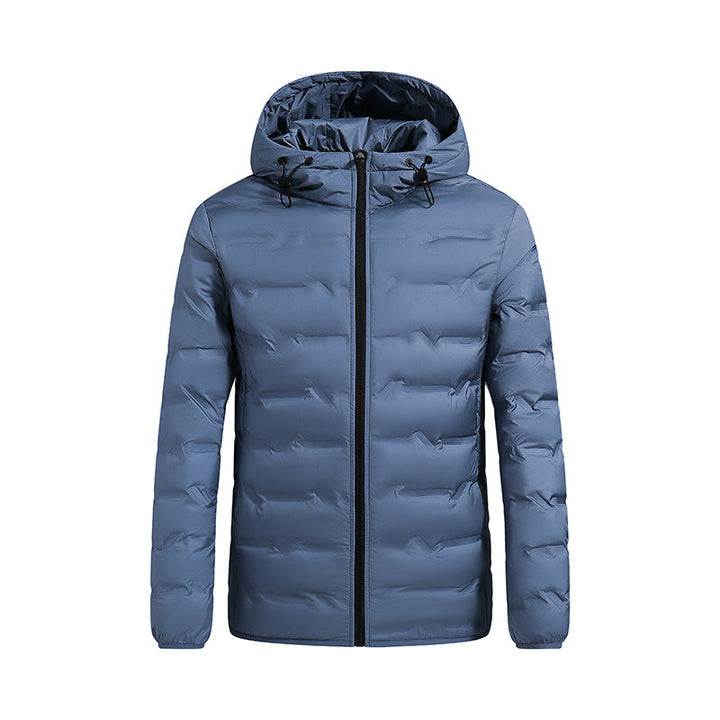 Tolvern | Herren Steppjacke mit Kapuze Winterjacke - Blue - Image 1