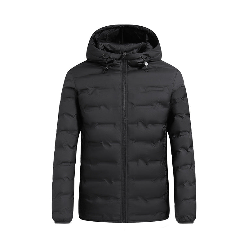 Tolvern | Herren Steppjacke mit Kapuze Winterjacke - Blue - Image 6