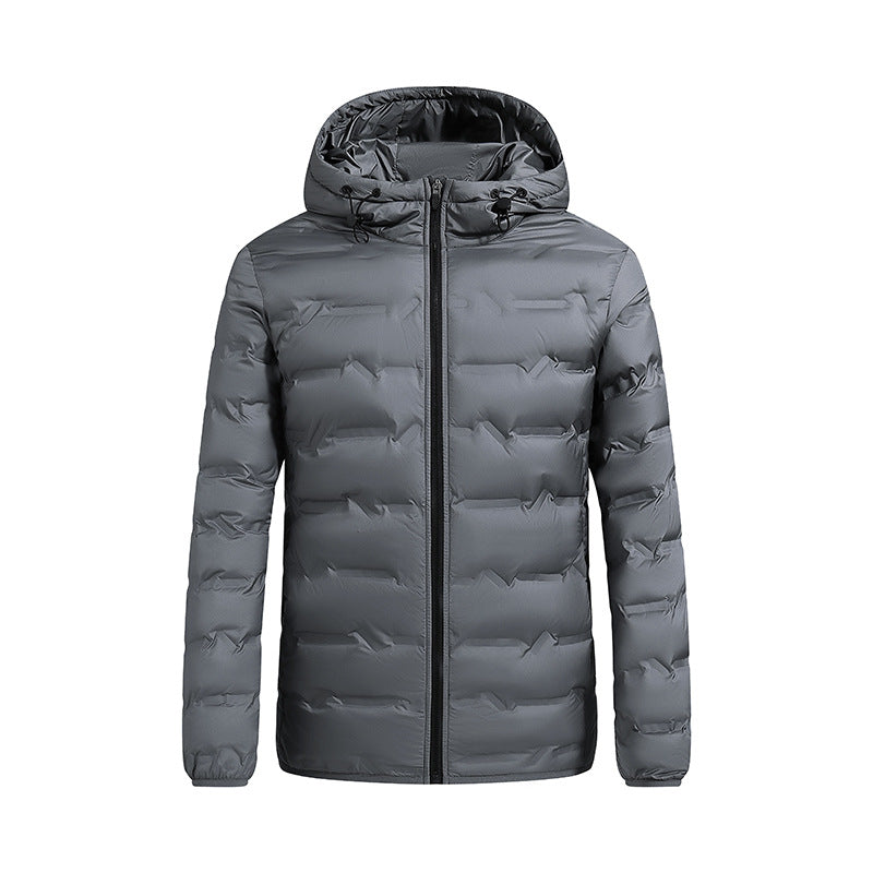 Tolvern | Herren Steppjacke mit Kapuze Winterjacke - Blue - Image 7