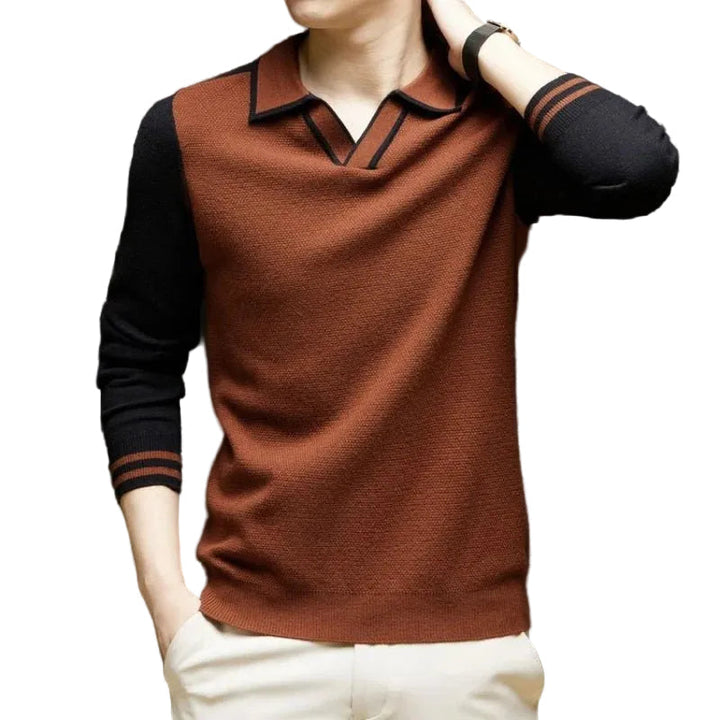 Torval | Herren Strickpullover Polokragen Langarm - Image 2