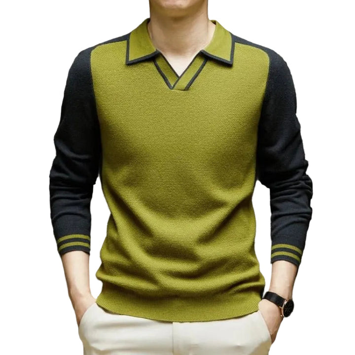 Torval | Herren Strickpullover Polokragen Langarm - Image 3