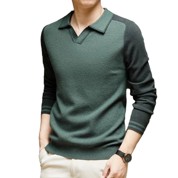 Torval | Herren Strickpullover Polokragen Langarm - Image 4
